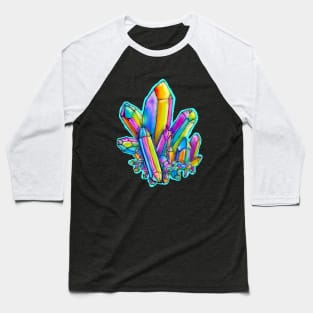 Colorful Crystals Baseball T-Shirt